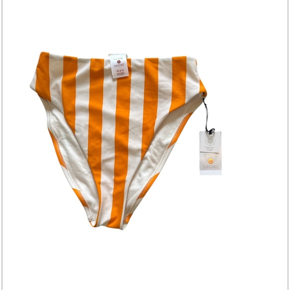 NEW Shade & Shore High Waist High Leg Cheeky Bikini Bottom size XS (0-2) - Picture 1 of 5